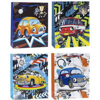 Torebka prezentowa 26x32x10cm dla dzieci SAMOCHODY TD-23116-A4 ROZETTE