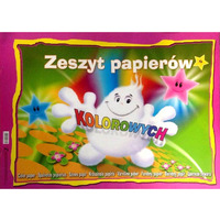 Zeszyt papierw kolorowych A3 10k z poyskiem 00804 KRESKA