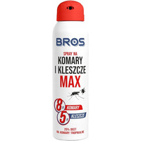 Spray na komary i kleszcze MAX 90ml BROS