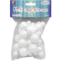 Kulki styropianowe mix rozmiarów 50 szt. KS-3456 ALIGA
