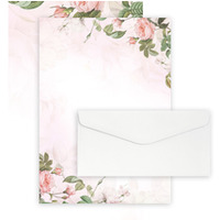 Papeteria ozdobna A4 Arkusz GARDEN 100g.(20ark.) +koperta DL gładki biały (10szt.) 206152 Galeria Papieru