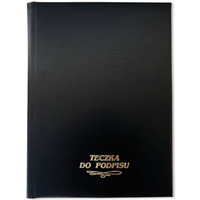 Teczka do podpisu 10k, grzbiet kryty z gbk czarna 1824-920-023 WARTA