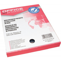 Koszulki krystaliczne na dokumenty PP A4 55mikr. (100szt.) w pudeku 21142535-90 OFFICE PRODUCTS