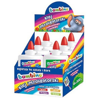 Klej introligatorski 250g Display 6 sztuk BAMBINO St.Majewski